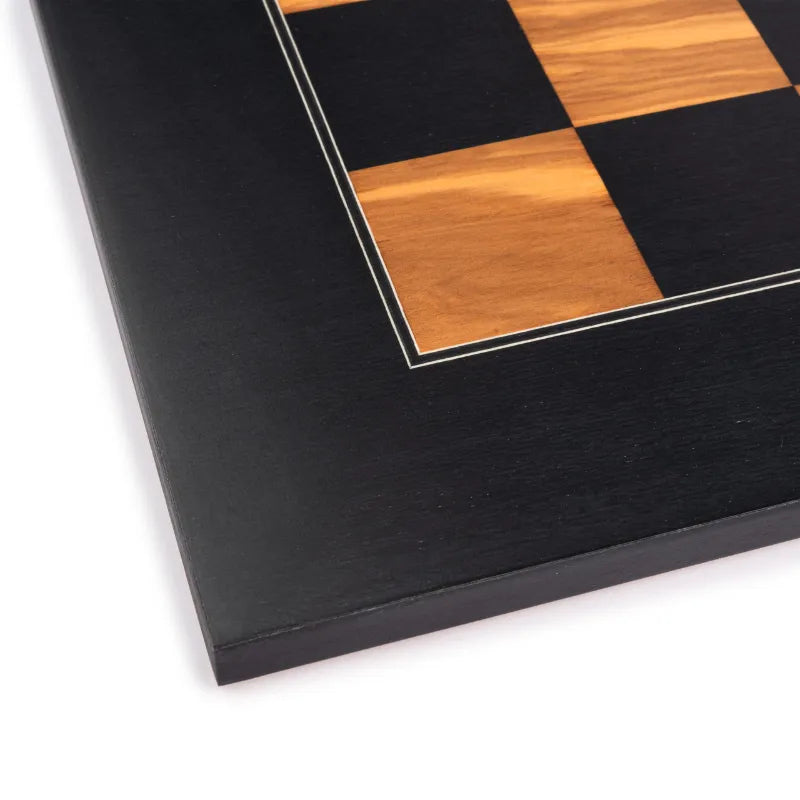 Ferrer Black Olive Deluxe Staunton Chess Set