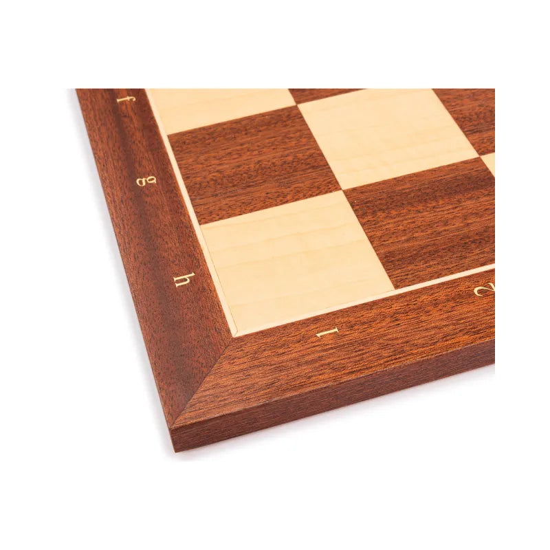 Ferrer Mahogany Standard Chess Board With Coordinates