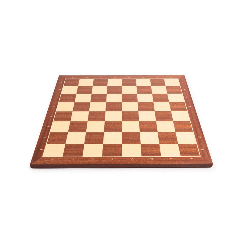 Ferrer Mahogany Standard Chess Board With Coordinates