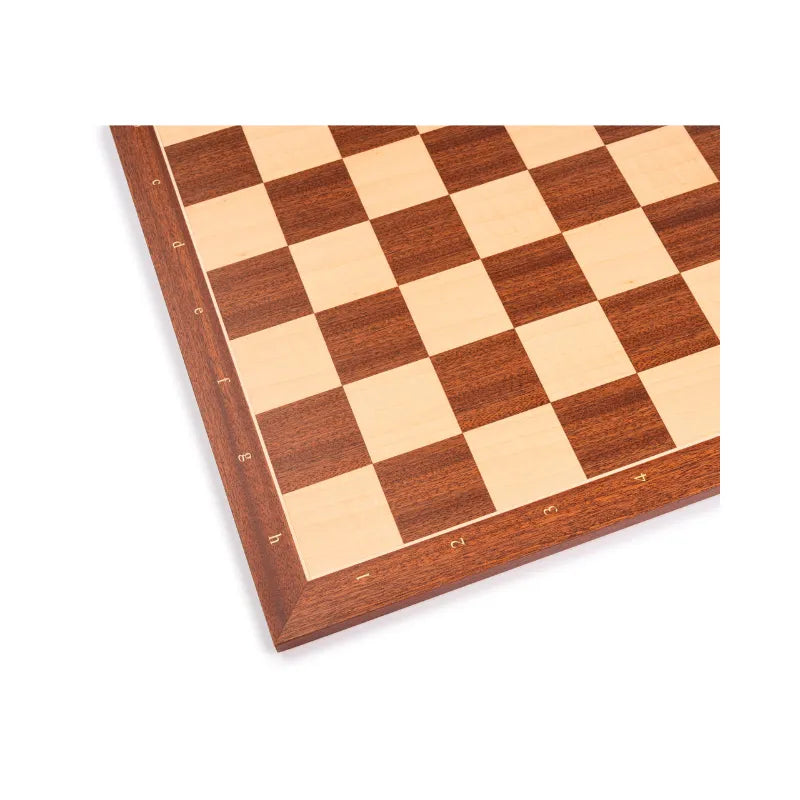 Ferrer Mahogany Standard Chess Board With Coordinates