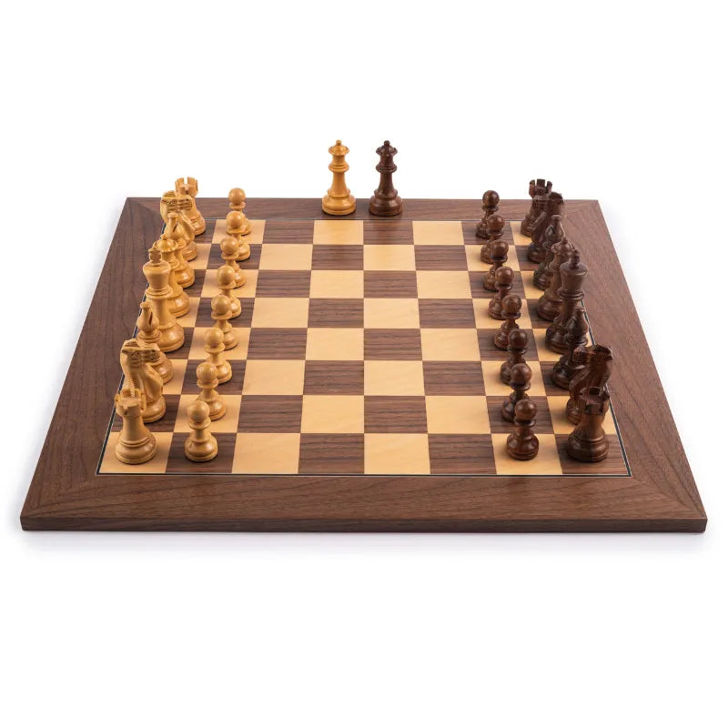 Ferrer Walnut Deluxe 50cm Chess Set