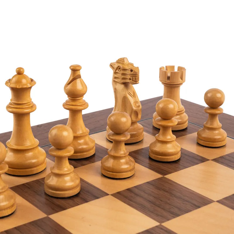 Ferrer Walnut Deluxe 50cm Chess Set