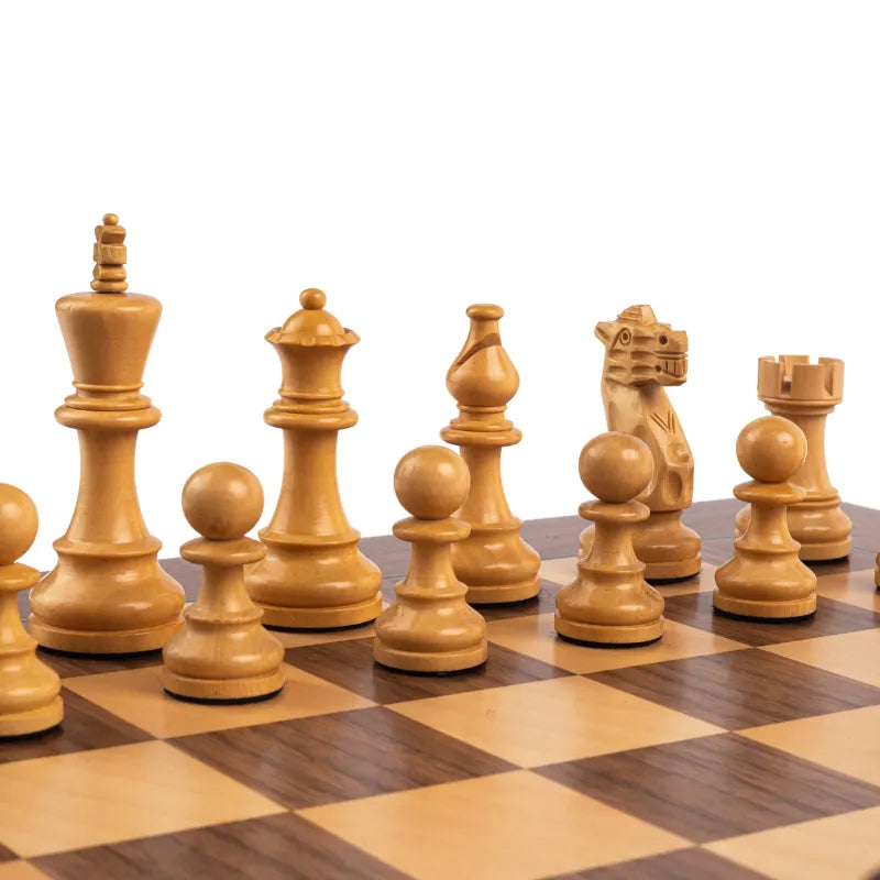 Ferrer Walnut Deluxe 50cm Chess Set