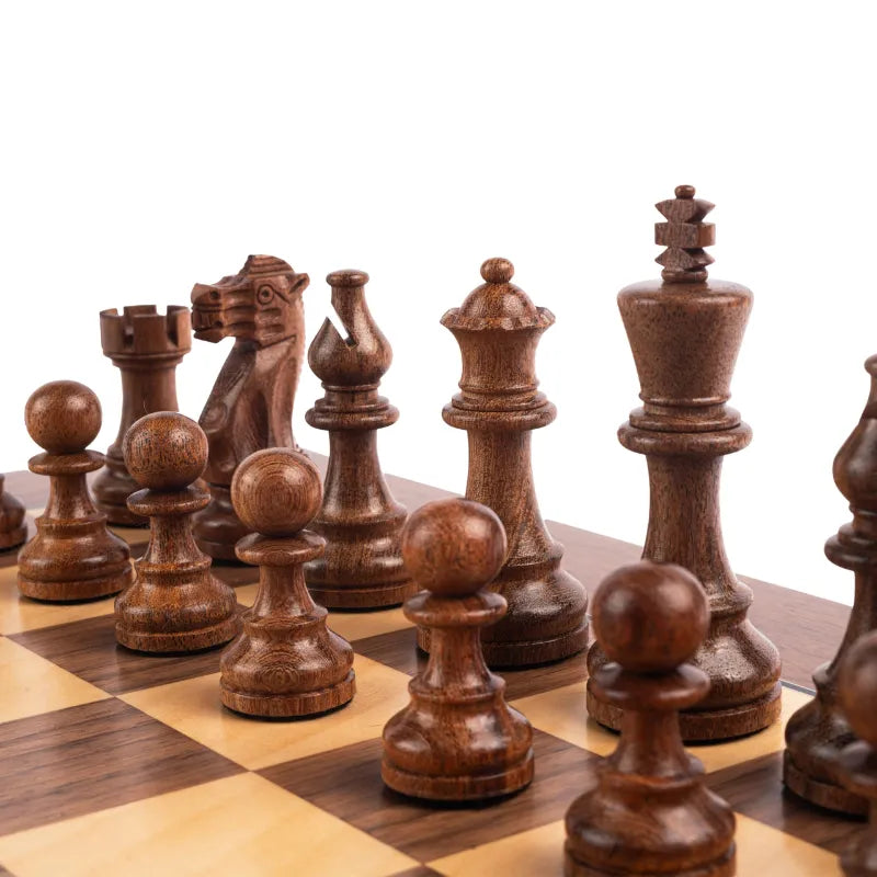 Ferrer Walnut Deluxe 50cm Chess Set