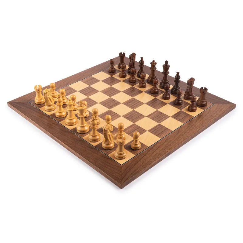 Ferrer Walnut Deluxe 50cm Chess Set