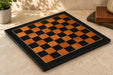 Golden brown wood grain tournament chess board, 53cm with 57mm squares