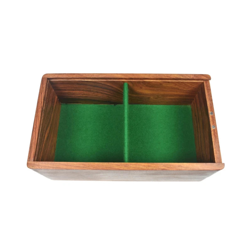 Golden Rosewood Chess Pieces Storage Box (For Chess Pieces Up To 114mm)