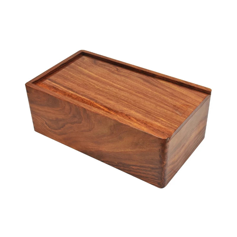 Golden Rosewood Chess Pieces Storage Box (For Chess Pieces Up To 114mm)