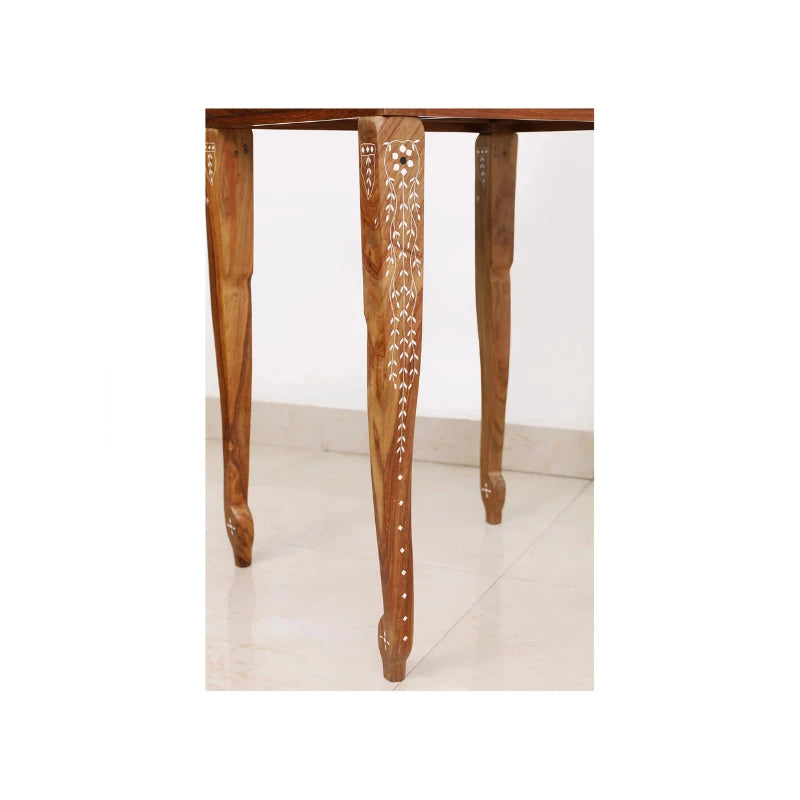 Golden Rosewood & Acrylic Ivory 53cm Chess Table