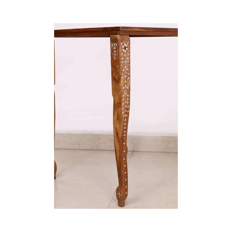 Golden Rosewood & Acrylic Ivory 53cm Chess Table