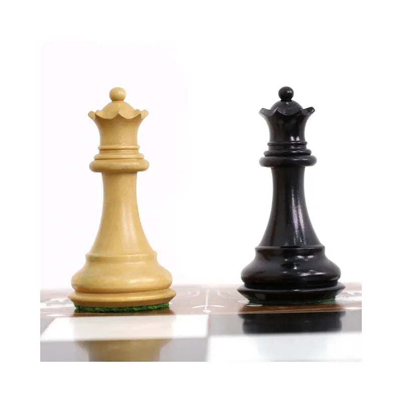 Golden Rosewood & Acrylic Ivory 61cm Chess Table & Pieces Bundle