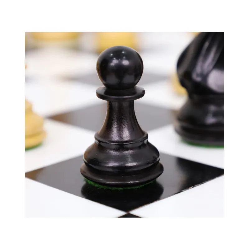 Golden Rosewood & Acrylic Ivory 61cm Chess Table & Pieces Bundle