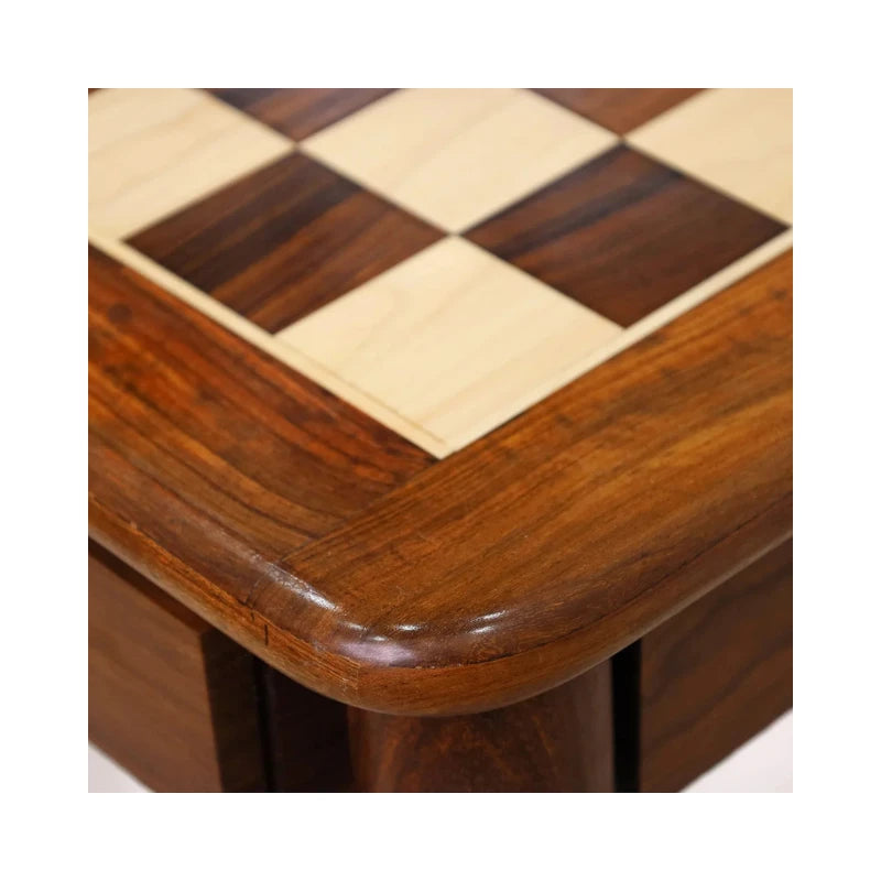 Golden Rosewood & Maple 56cm Chess Table