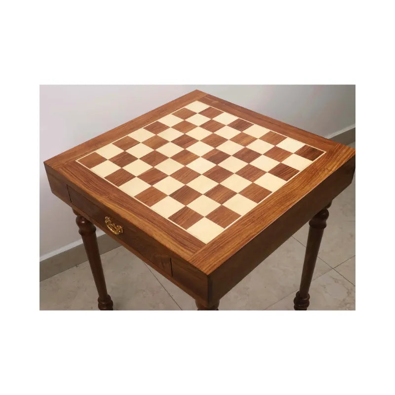 Golden Rosewood & Maple 58cm Tournament Chess Table