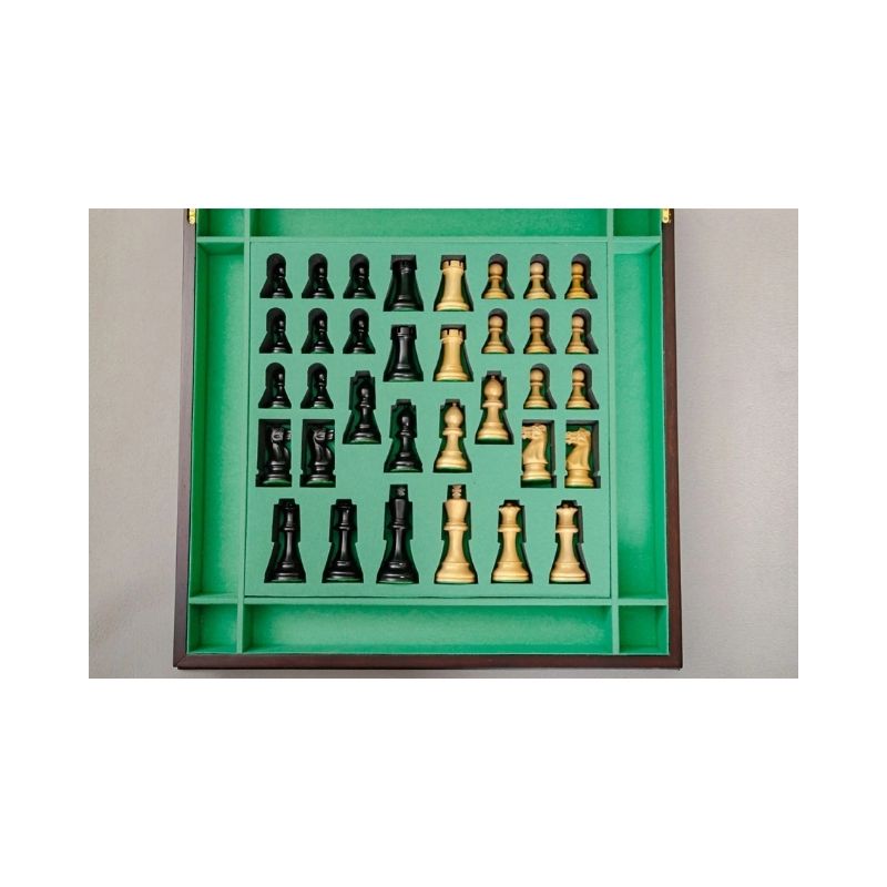 House Of Staunton Magnus Carlsen Luxury Signature Casket & Chess Set Combo