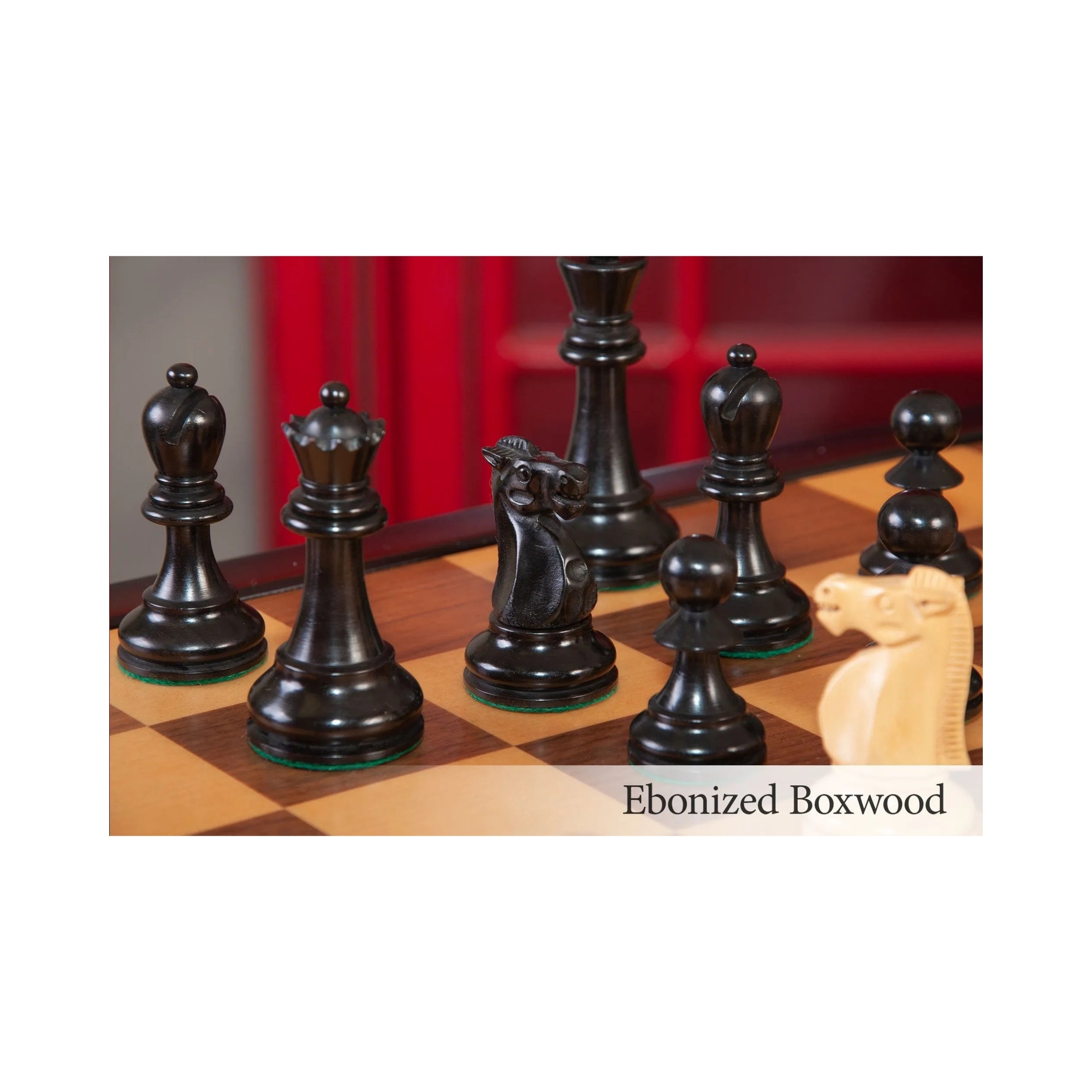 House Of Staunton Reykjavik II Series Tournament Chess Set and Tiroir Combination