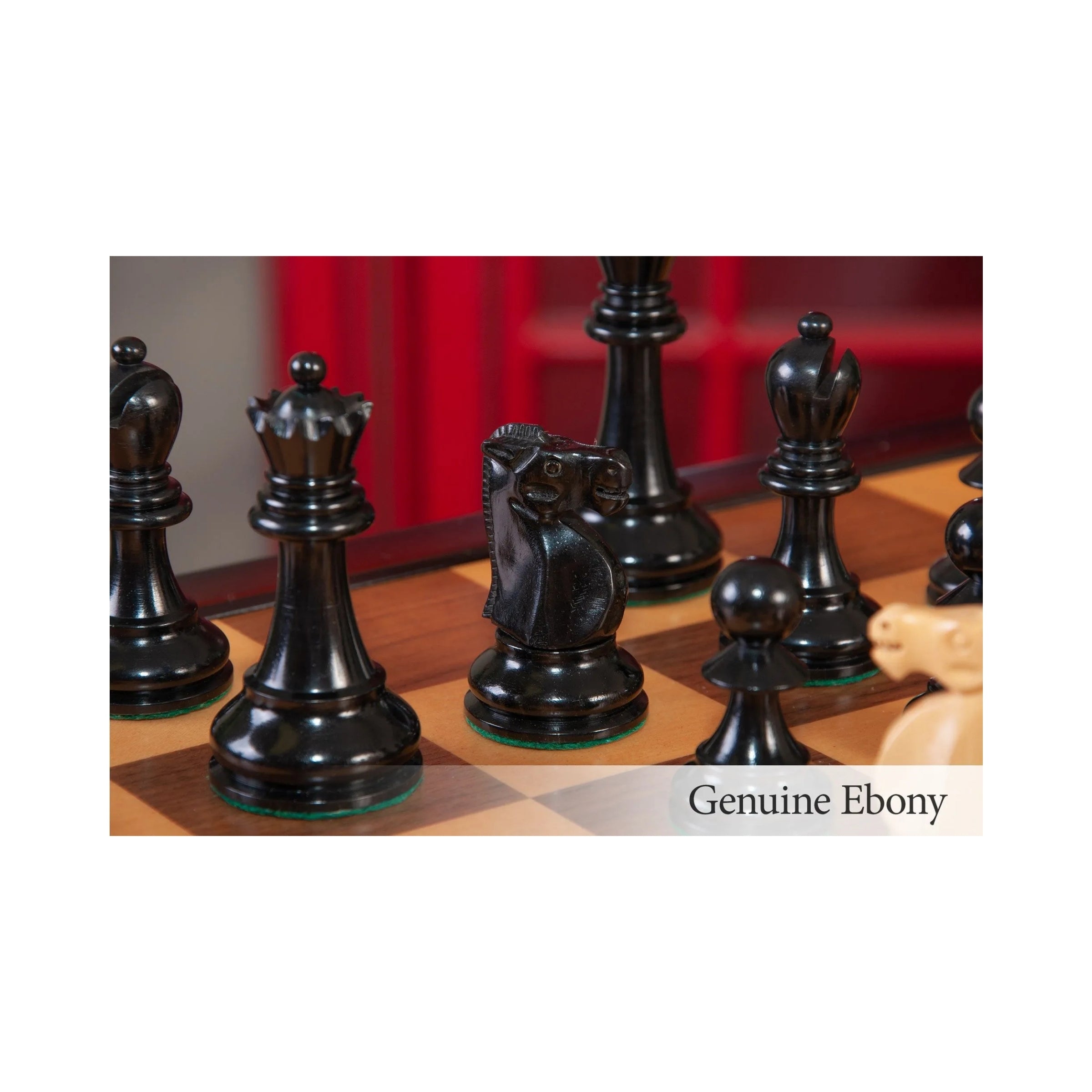 House Of Staunton Reykjavik II Series Tournament Chess Set and Tiroir Combination