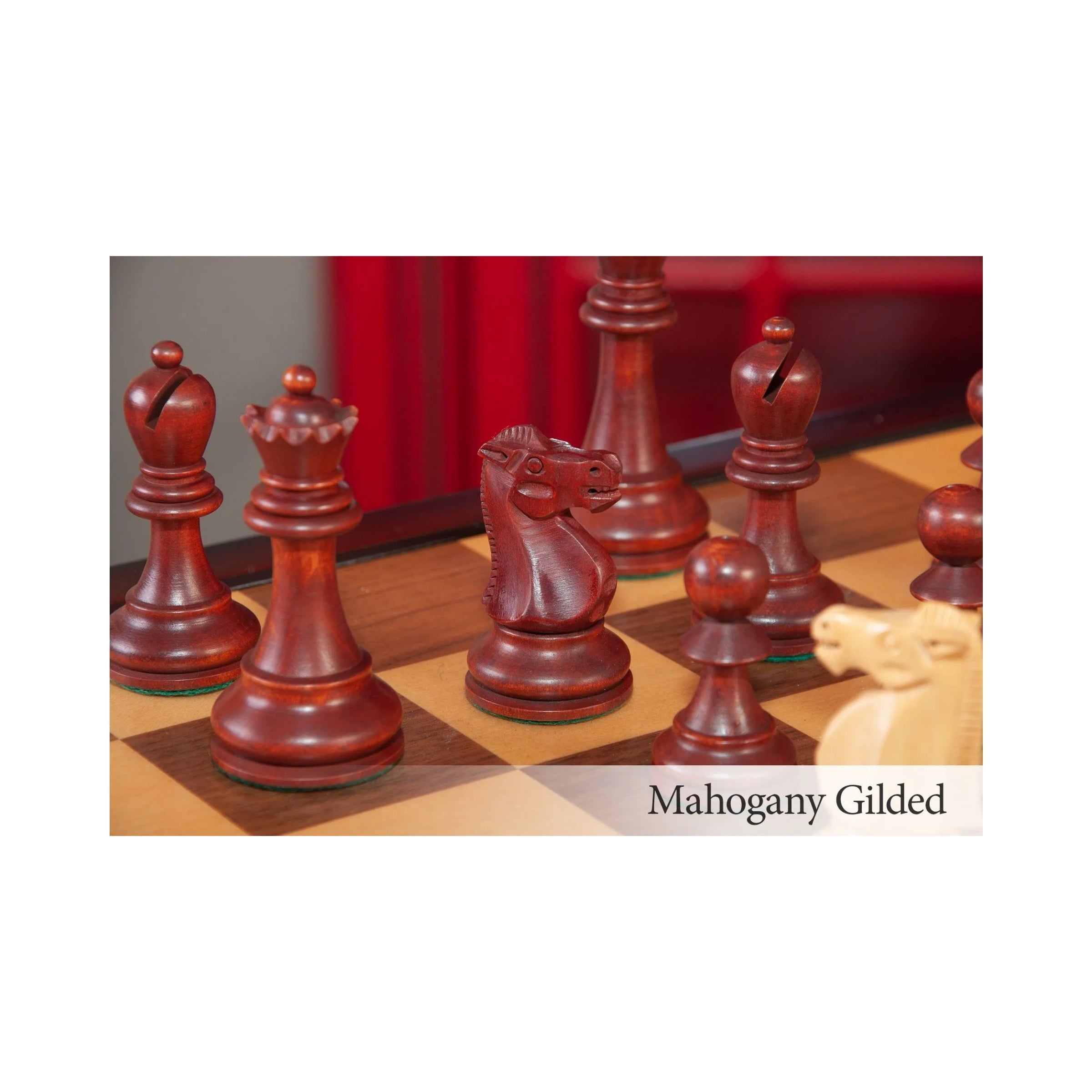 House Of Staunton Reykjavik II Series Tournament Chess Set and Tiroir Combination