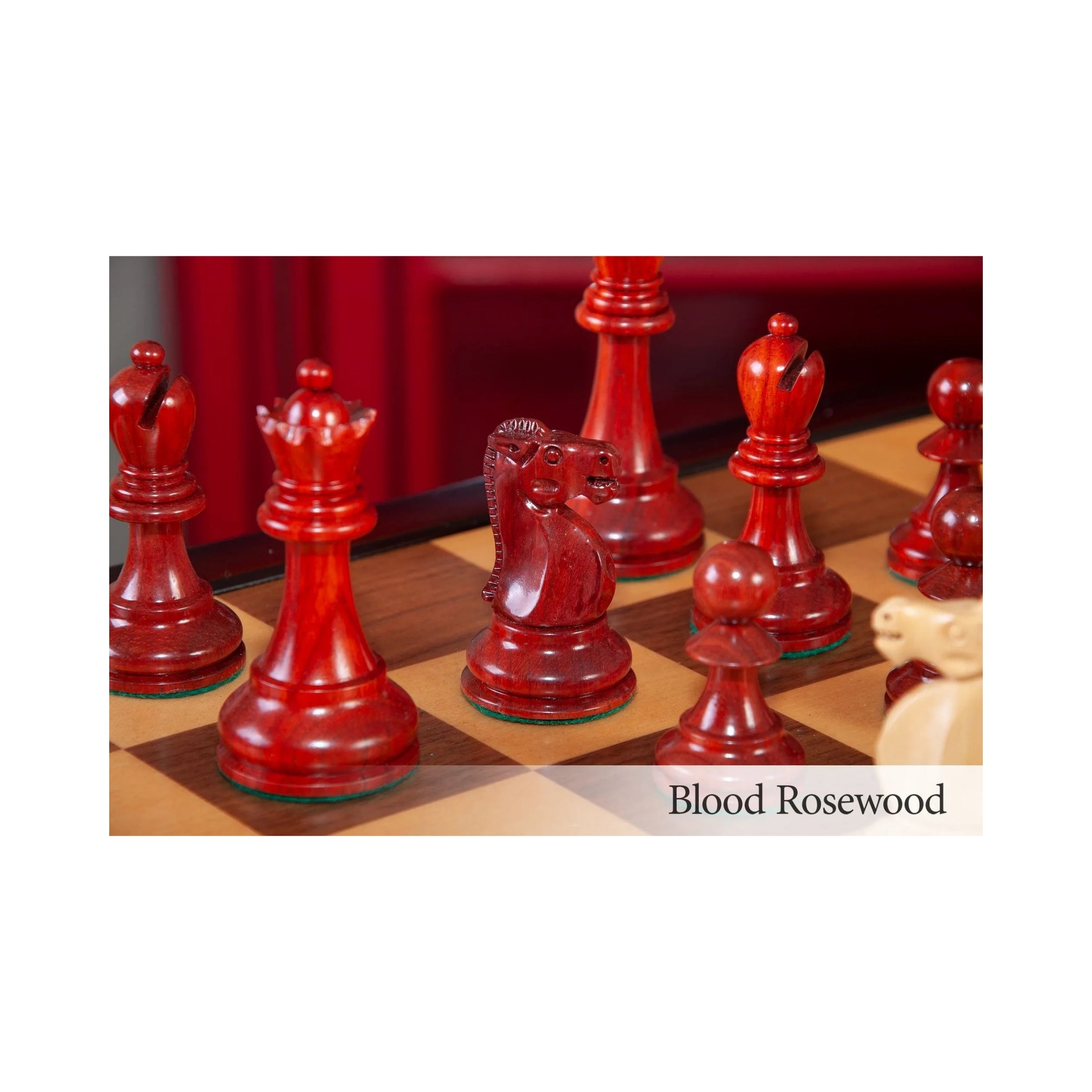 House Of Staunton Reykjavik II Series Tournament Chess Set and Tiroir Combination