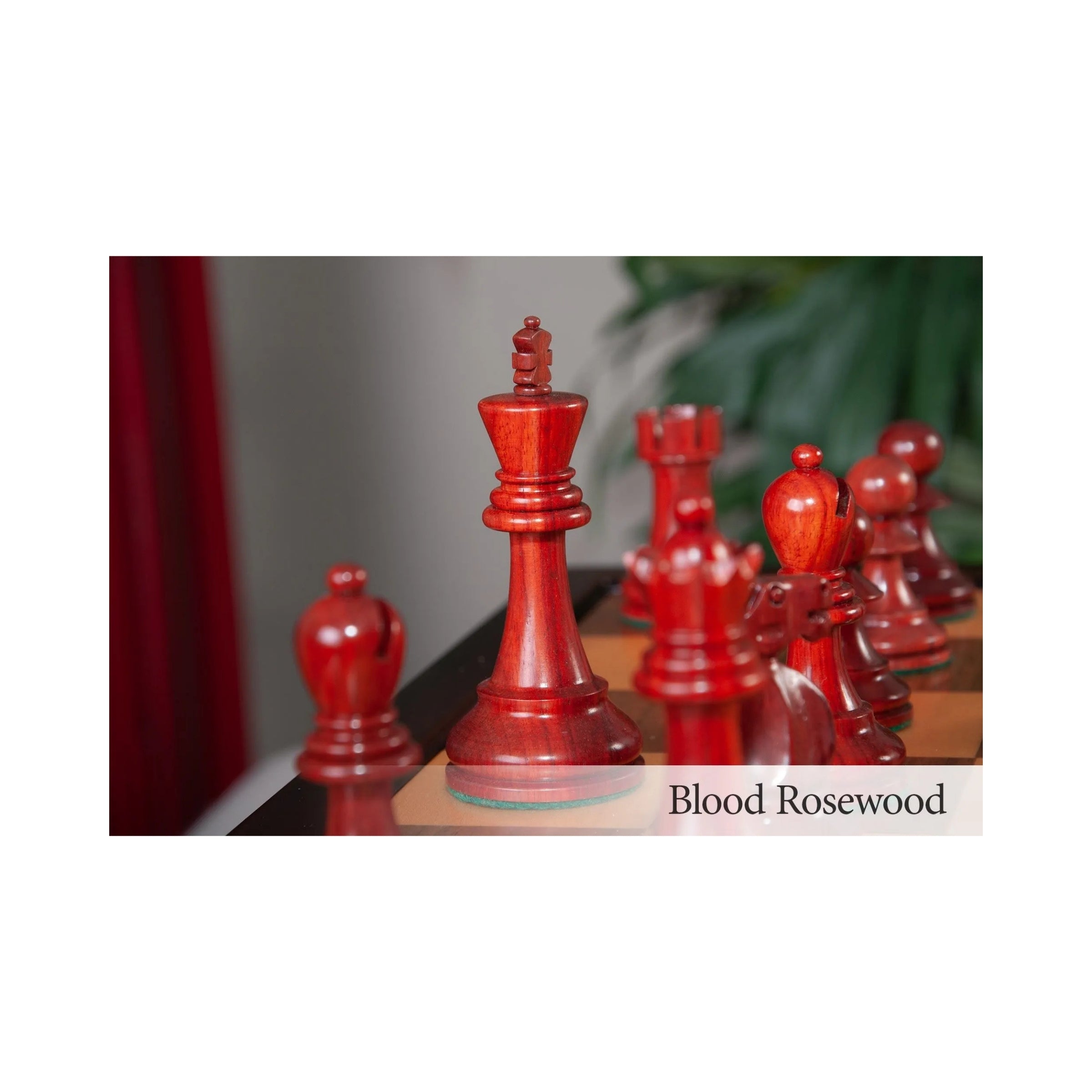 House Of Staunton Reykjavik II Series Tournament Chess Set and Tiroir Combination