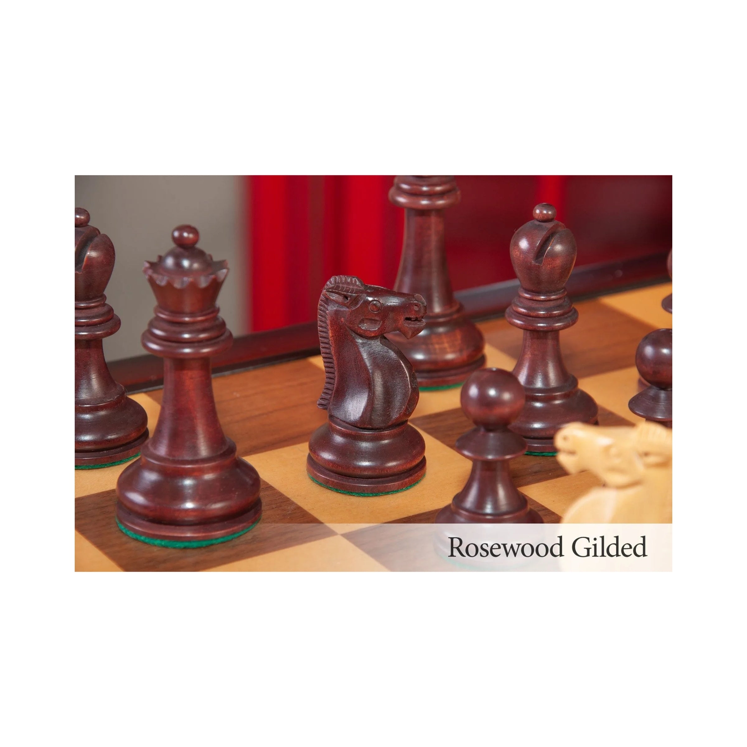 House Of Staunton Reykjavik II Series Tournament Chess Set and Tiroir Combination