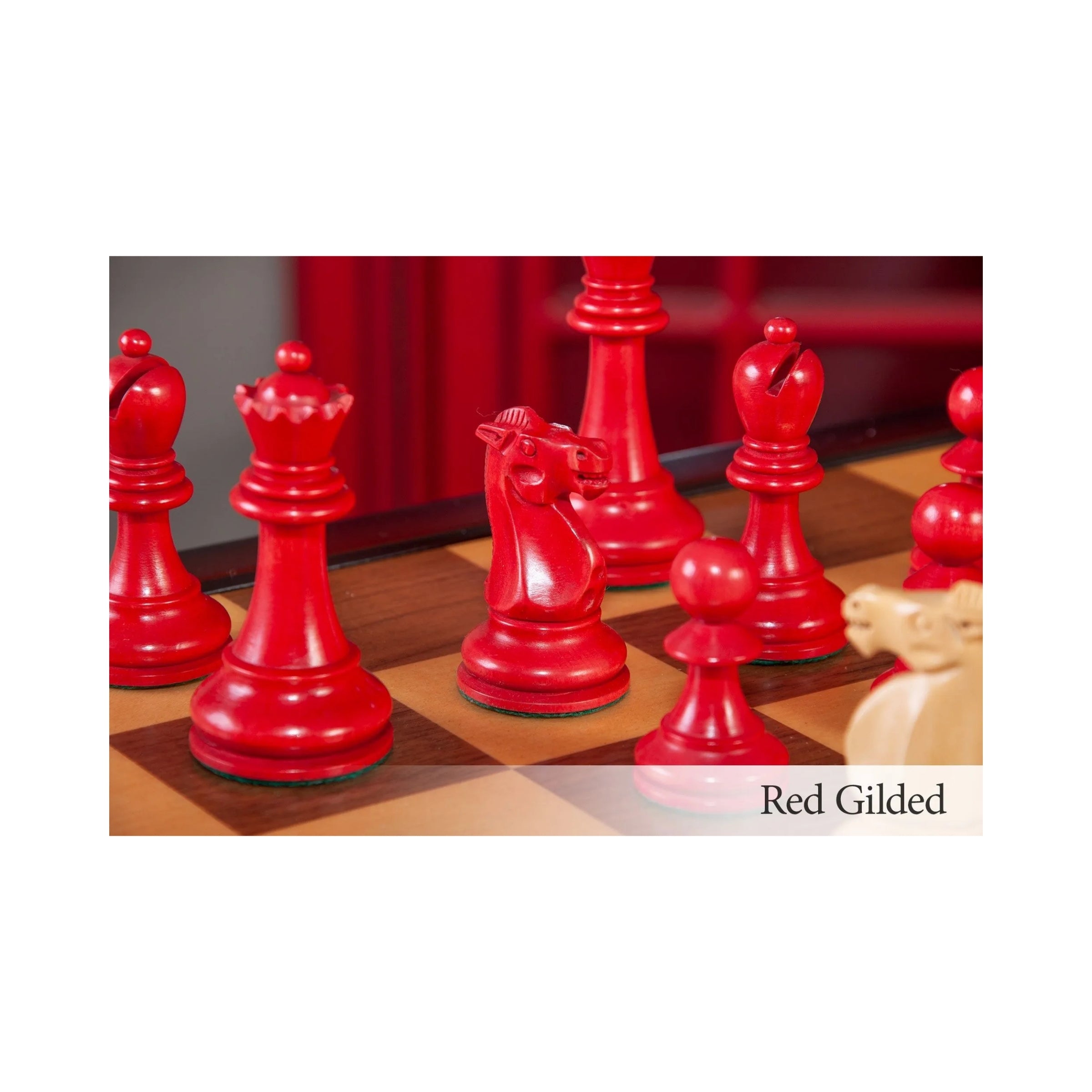 House Of Staunton Reykjavik II Series Tournament Chess Set and Tiroir Combination