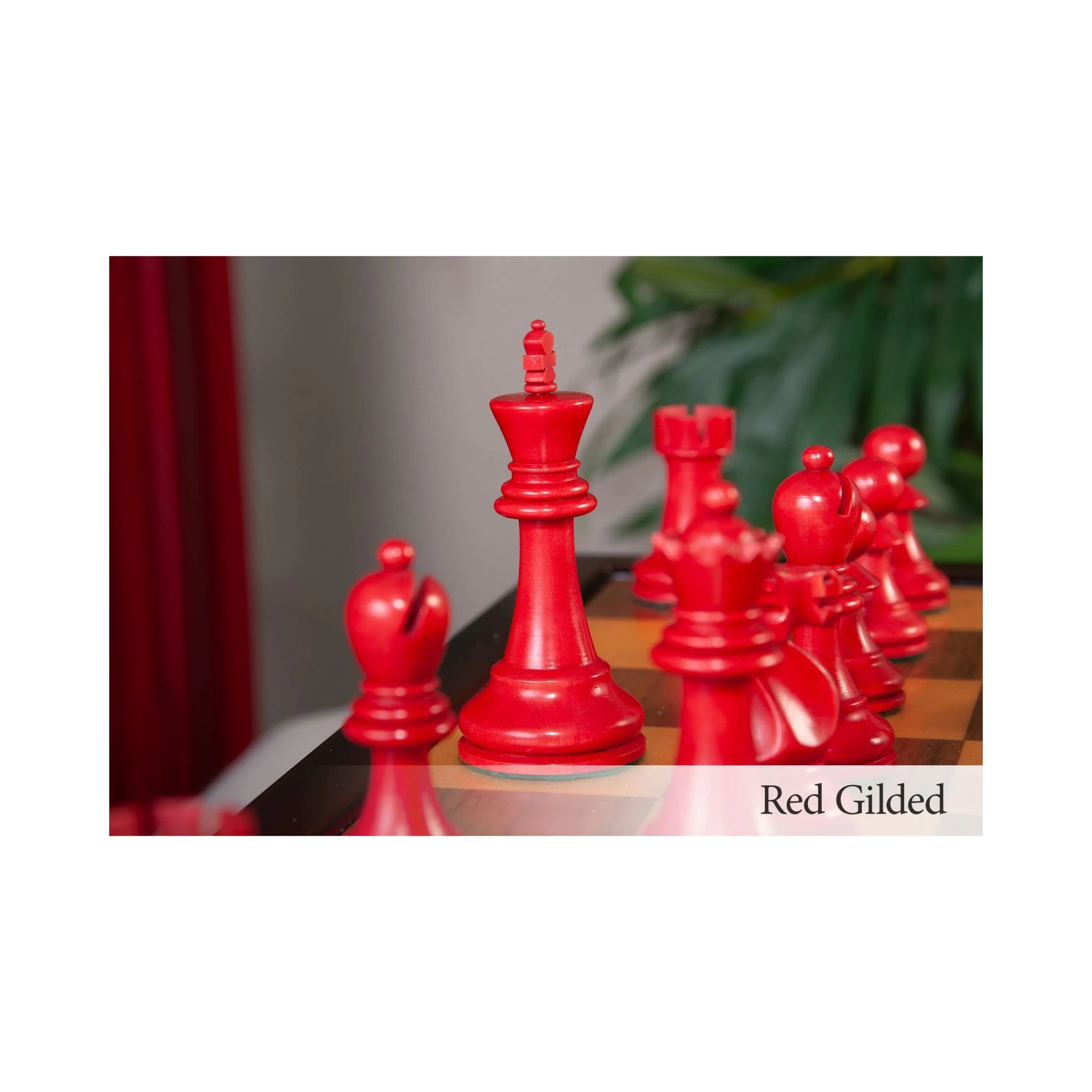 House Of Staunton Reykjavik II Series Tournament Chess Set and Tiroir Combination
