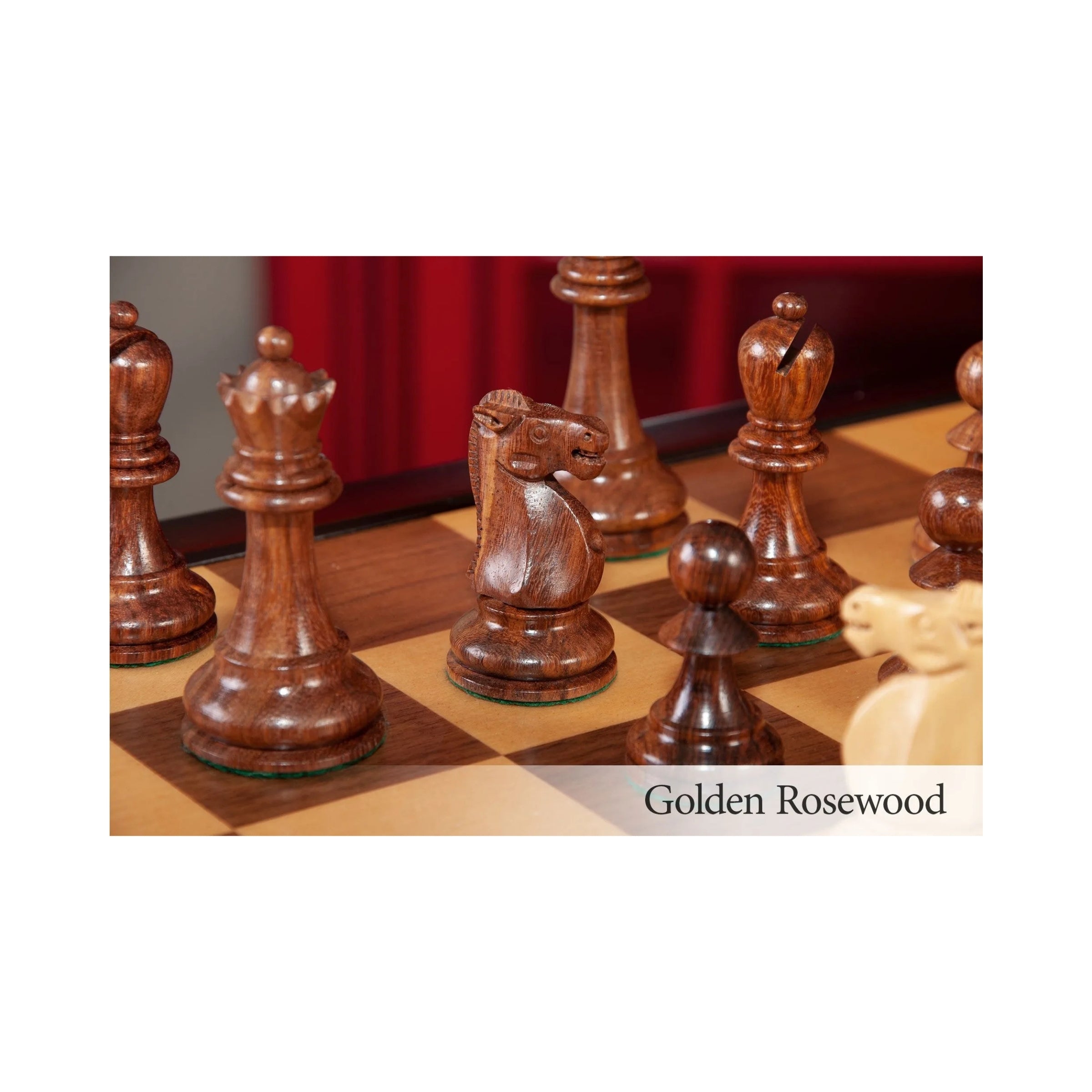 House Of Staunton Reykjavik II Series Tournament Chess Set and Tiroir Combination