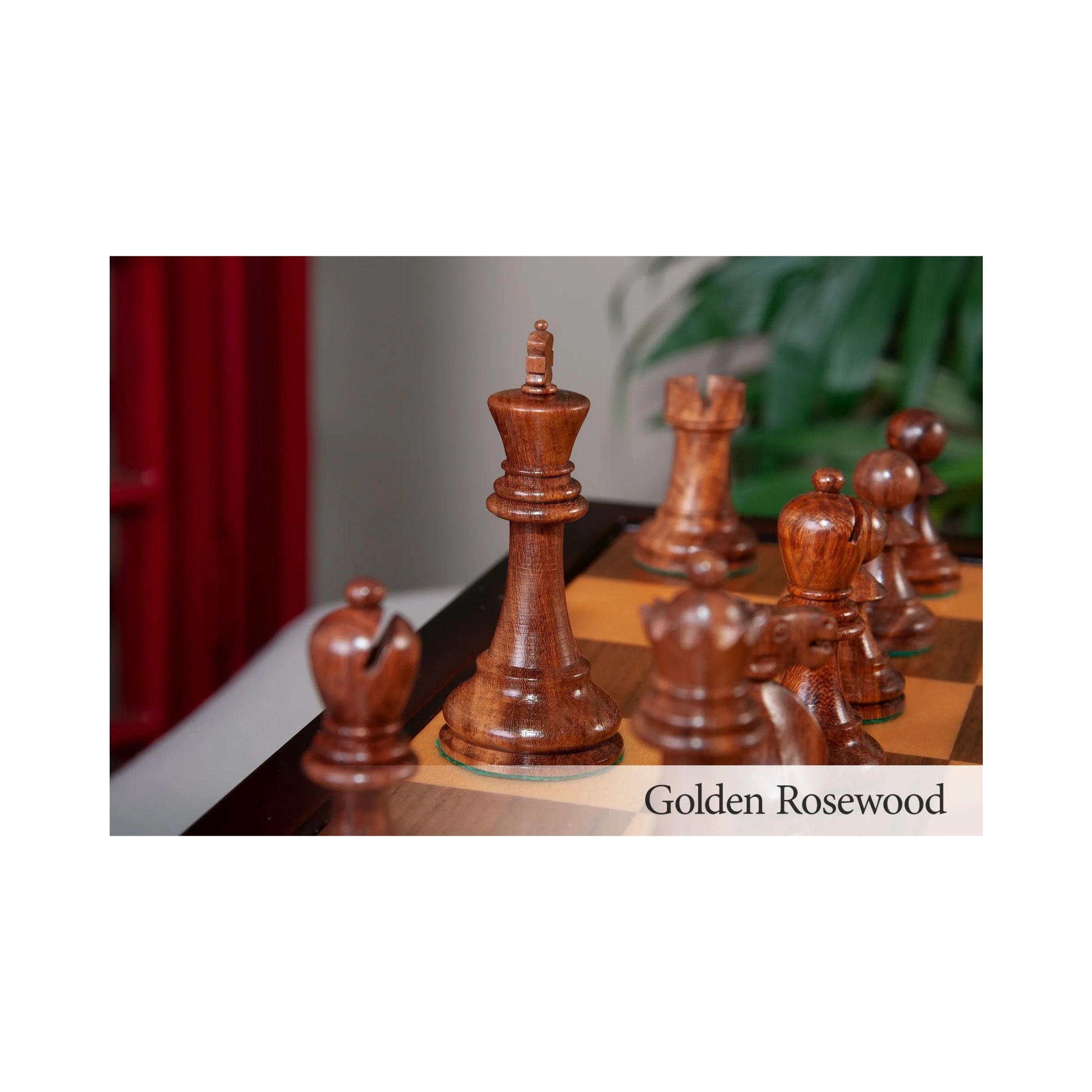 House Of Staunton Reykjavik II Series Tournament Chess Set and Tiroir Combination
