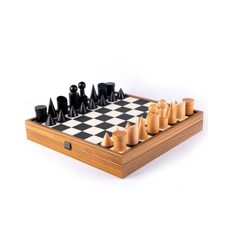 Manopoulos Bauhaus Style Chess Set