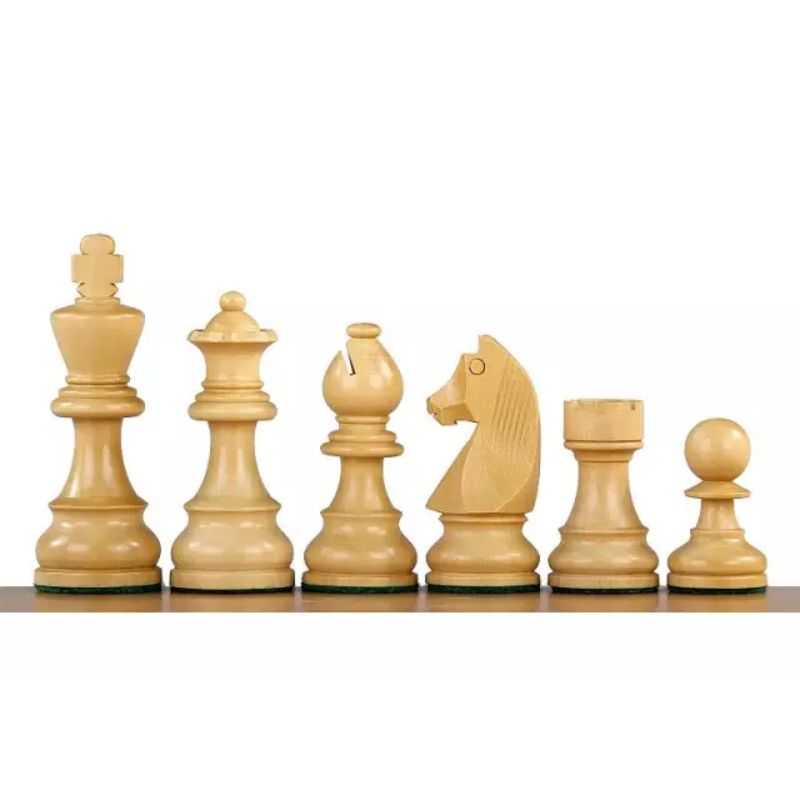 Padauk 48cm Staunton Chess Set With German Acacia Chess Pieces