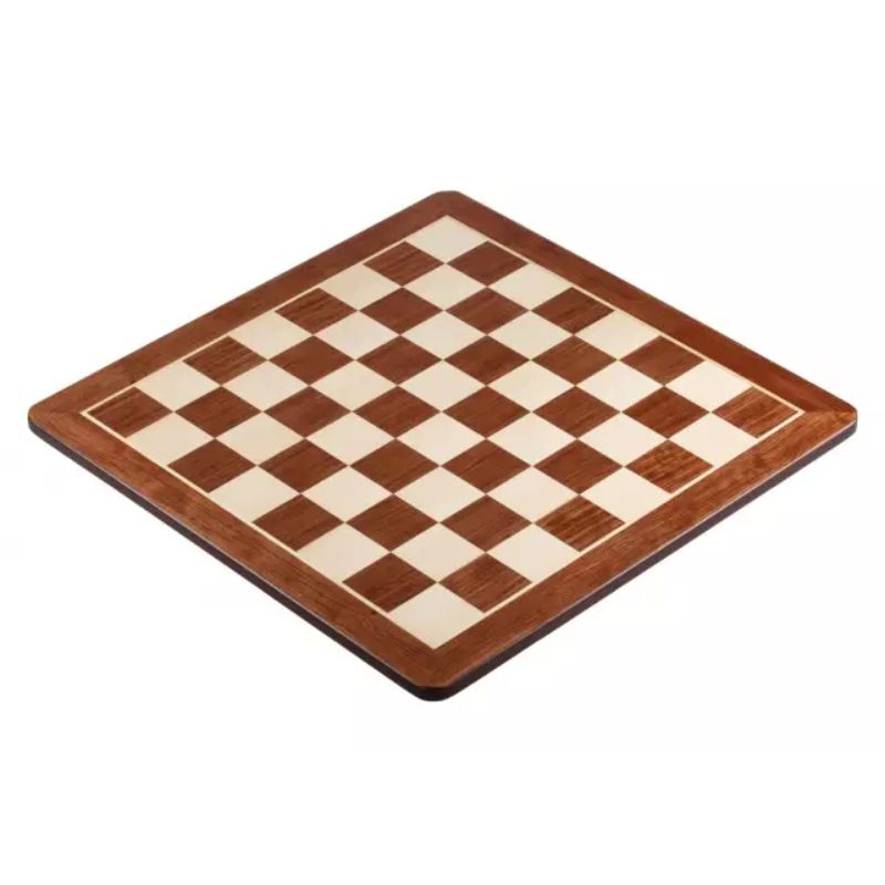 Padauk 48cm Staunton Chess Set With German Ebonised Chess Pieces