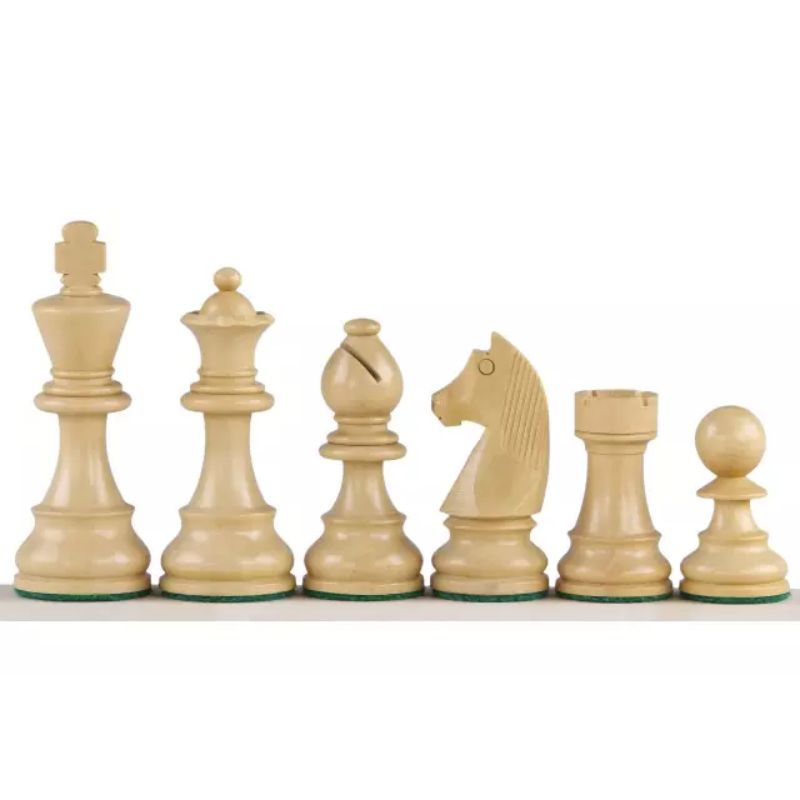 Padauk 48cm Staunton Chess Set With German Ebonised Chess Pieces