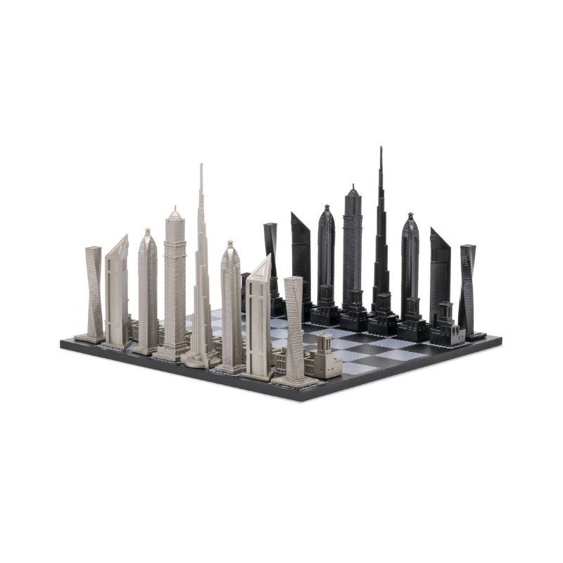 Skyline Chess Stainless Steel Dubai Edition