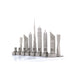 Skyline Chess Stainless Steel Dubai Edition - Chess Pieces 1