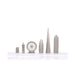 Skyline Chess Stainless Steel London Edition - Chess Pieces
