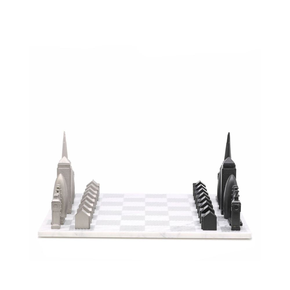 Skyline Chess Stainless Steel London Edition - Marble 3