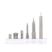 Skyline Chess Stainless Steel New York Edition - Chess Pieces
