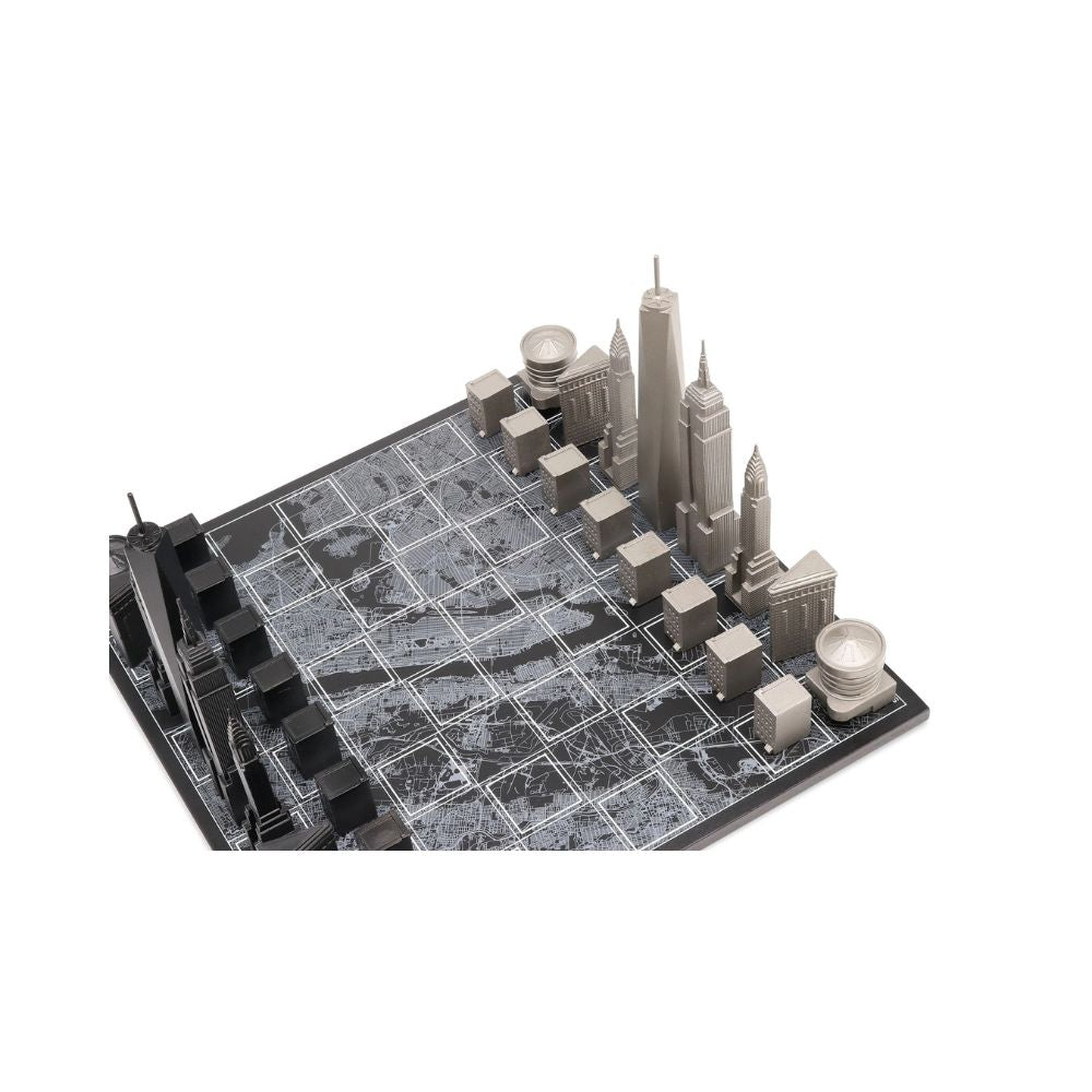 Skyline Chess Stainless Steel New York Edition - City Map 2