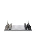 Skyline Chess Stainless Steel Paris Edition - Black and White Wood 3
