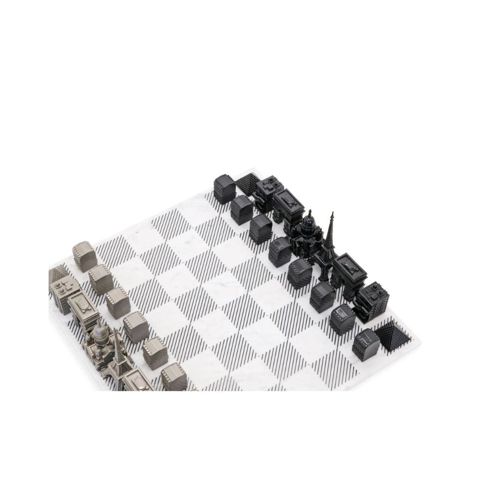 Skyline Chess Stainless Steel Paris Edition - Marble 2