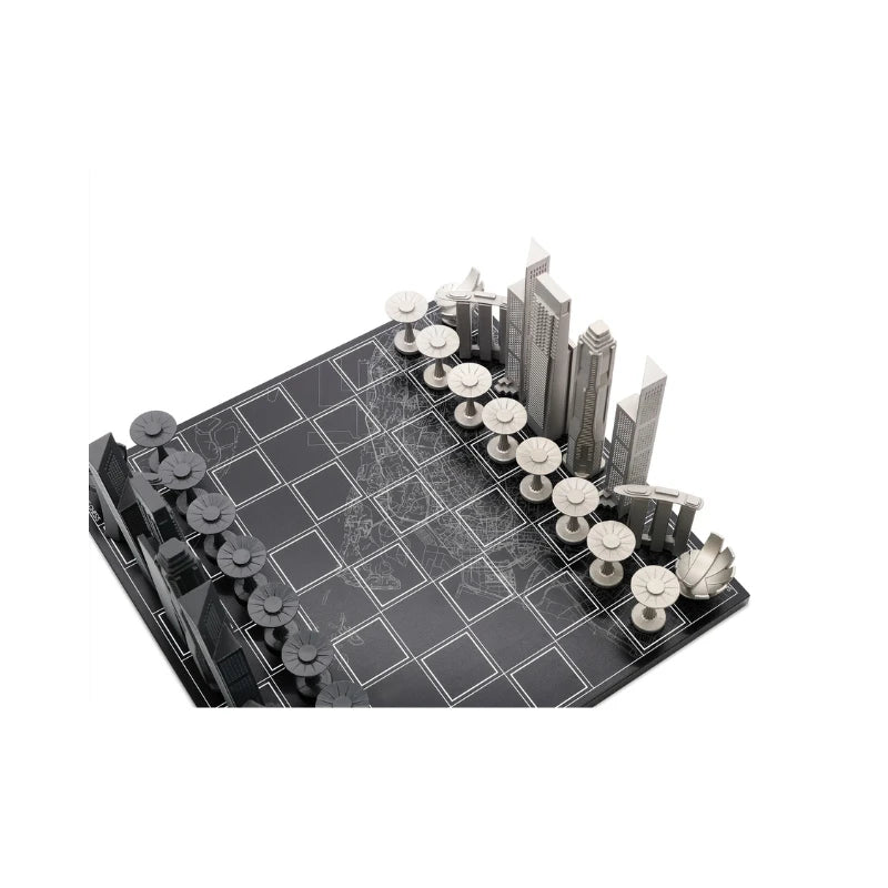 Skyline Chess Stainless Steel Singapore Edition