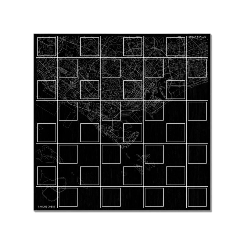 Skyline Chess Stainless Steel Singapore Edition