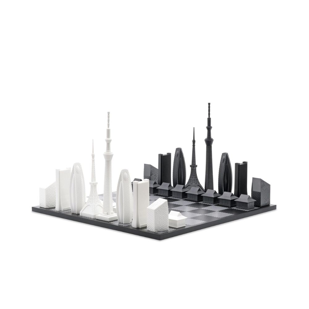 Skyline Chess Tokyo Edition - Black and White 1