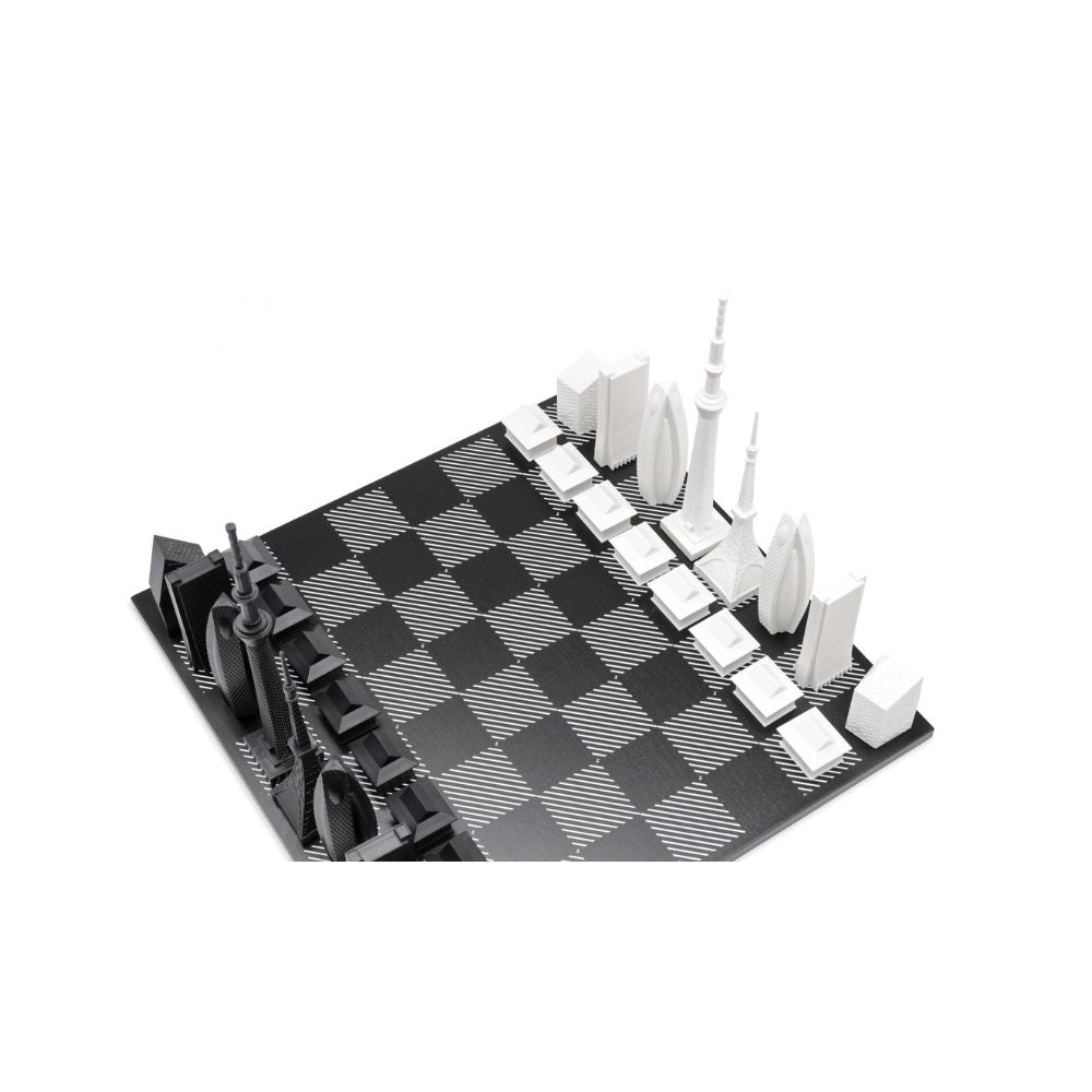 Skyline Chess Tokyo Edition - Black and White 2