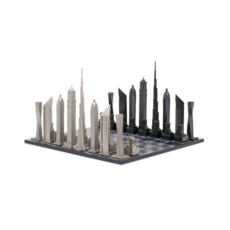 Skyline Chess Stainless Steel Dubai Edition
