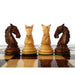 Golden rosewood and boxwood Old Columbian Staunton chessmen
