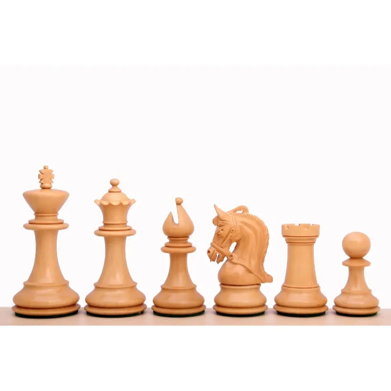 Sunrise Corinthian Ebonised 9cm Wood Chess Pieces