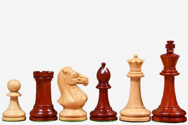 Sterling Chess GM Blitz Edition Staunton chess pieces in bud rosewood and boxwood, 95mm king
