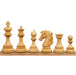 Triple weighted Alexandria Staunton chessmen in rank order